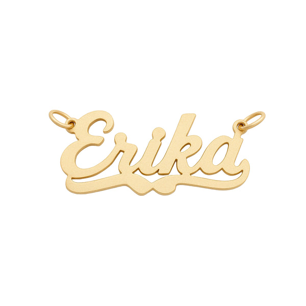 Custom Script Gold Nameplate